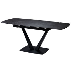 Elvi Black Marble стол керамический 120-180 см черный