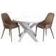 Moon Volakas white стіл розкладна кераміка 110-140 см
