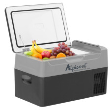 Компресорний автохолодильник Alpicool G22 (22 літри). Охолодження -20 ℃. Живлення 12, 24, 220 вольт.