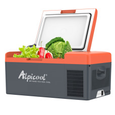 Компресорний автохолодильник Alpicool FG15 (15 л). Охолодження -20 ℃. Харчування 12, 24, 220 вольт