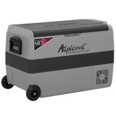 Компрессорный автохолодильник Alpicool T50 (двухкамерный, 50 литров, компрессор LG). До -20 ℃. Питание 12, 24, 220 Вольт