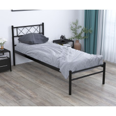 Ліжко Сабріна лайт односпальне Чорний 80 см х 190 см
