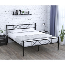 Ліжко Сабрина двоспальне Чорний 160 см х 200 см