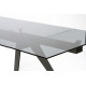 Glassy Keen стіл розкладний чорний 160-240 см
