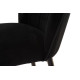 Полубарний стілець B-126 чорний вельвет