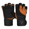 Рукавички для фітнесу RDX MICRO TAN/BLACK PLUS-M