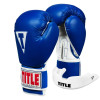Боксерські рукавиці TITLE Classic Pro Style 3.0 Blue/White 14 oz (капа в комплекті)