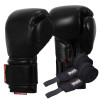 Боксерські рукавиці TITLE Boxing Ko-Vert Black 16 oz (бинти 4м. в комплекті)