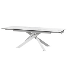 Gracio Straturario White стіл розкладна кераміка 160-240 см